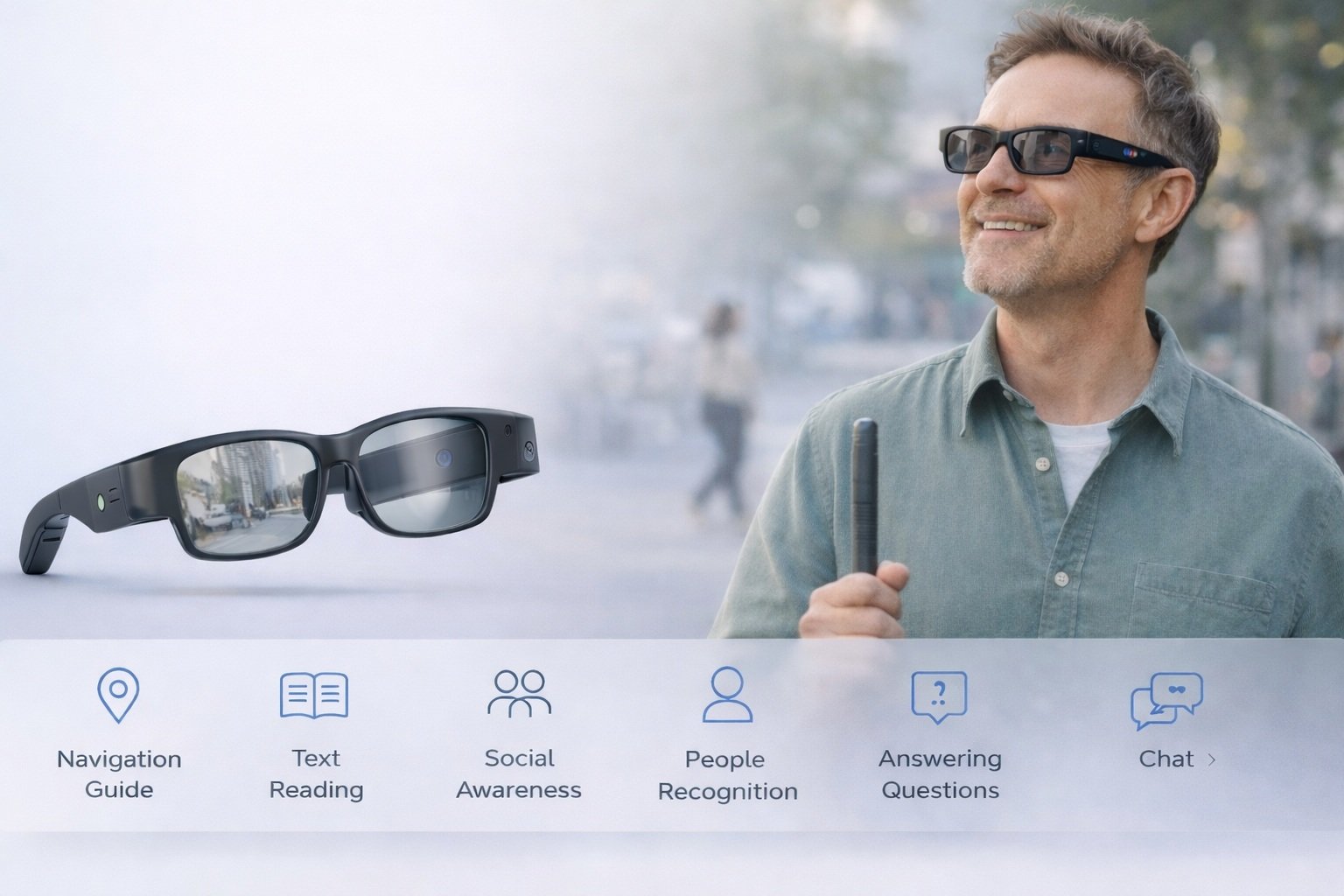 BriteAI glasses help you every step of the way